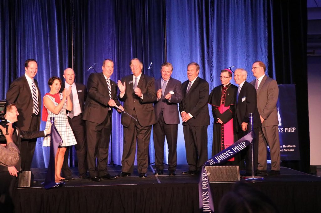 ehardiman's tweet image. Ribbon cutting for the new @stjohnsprep Wellness Center. Thank you @BpRobertReed for blessing our Center. @TheNestSJP #preppride #thankyou