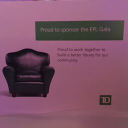 Proud to work together to build a better library for our community <a href="/TD_Canada/">TD (Canada)</a> proud sponsor of the #EPLGala