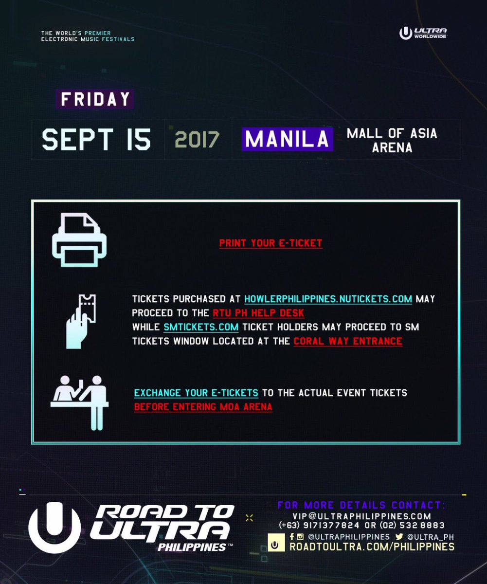 Here are the guidelines for online ticket buyers. See U later, Ultranauts!!! #RTUPH2017 #ultraphilippines