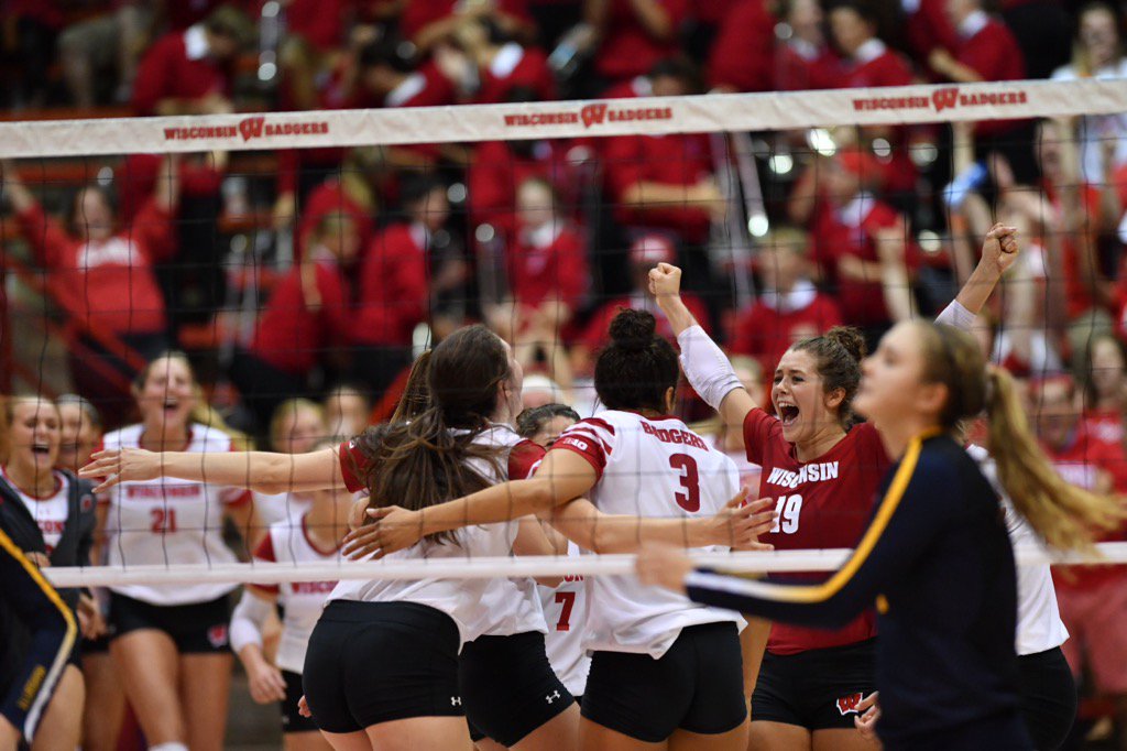 In 4, <a href="/BadgerVB/">Wisconsin Volleyball</a> takes down Marquette