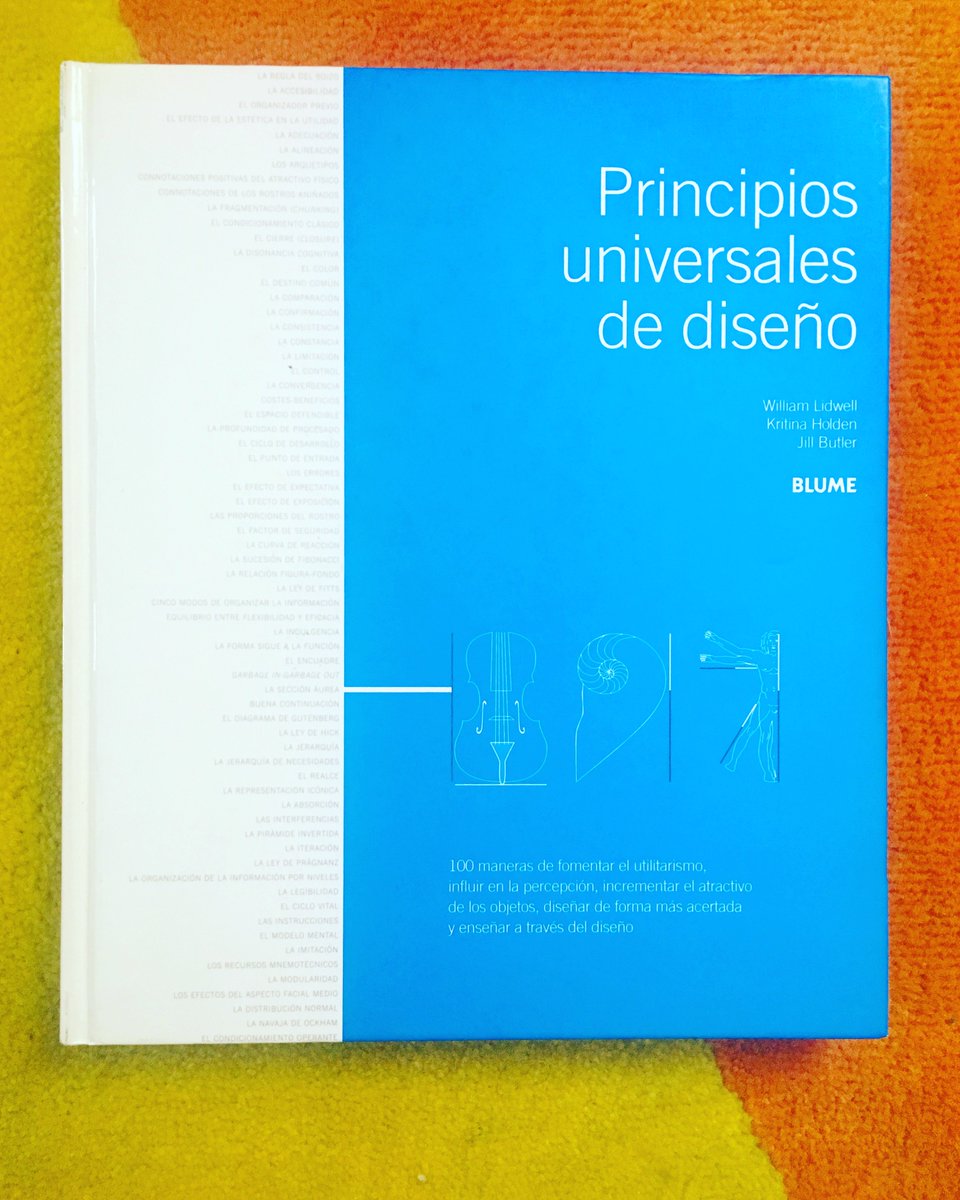 z1digitalstudio's tweet photo. #CommiteReadings: Principios universales de diseño en @EditorialBLUME La 1ª referencia didáctica para diseñadores de todas las disciplinas👌 https://t.co/vXxp3cqks0