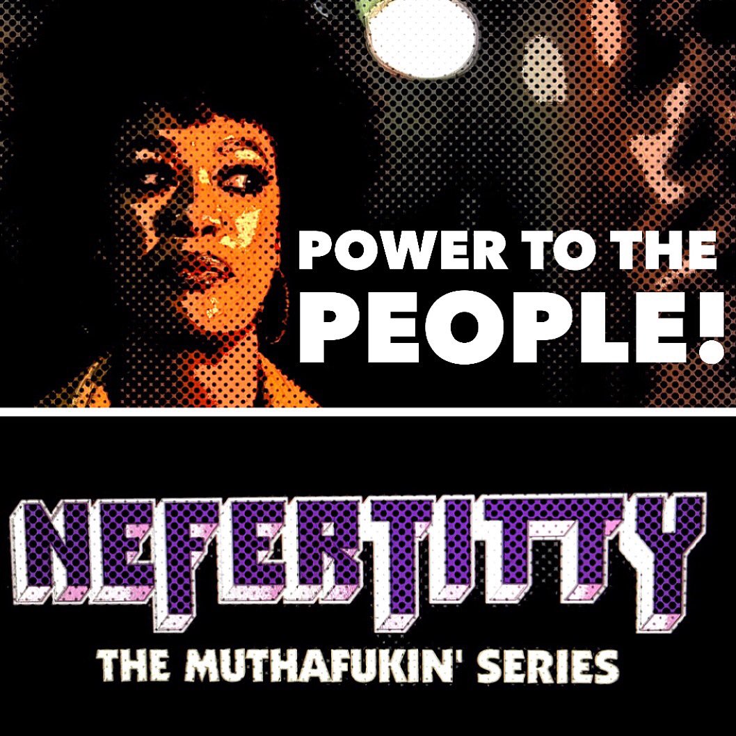 nefertittytv's tweet photo. POWER TO THE PEOPLE!
NEXT MONDAY - SEPTEMBER 18th, 2017 8pm-10pm 
FREE if you dress up in Blaxploitation Drag 
#NefertittyTV https://t.co/Kg3a8iq317