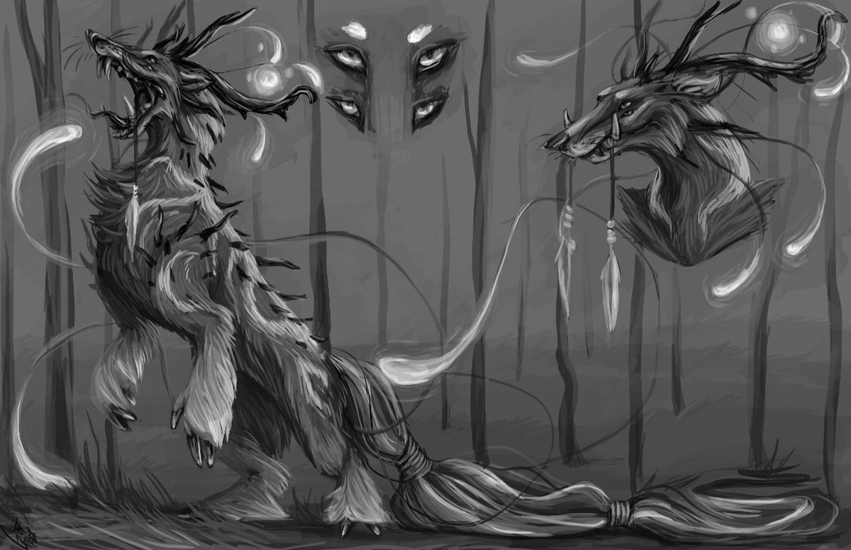 ghost_fever's tweet photo. Rakshasa of the Black Wylds [OPEN] ADOPTABLE! For more information: https://t.co/AXQ85nLspZ https://t.co/Rf3SstG029
