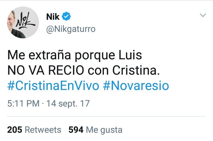 juanfravilches's tweet image. Hice el peor chiste del mundo y Nik me lo robó