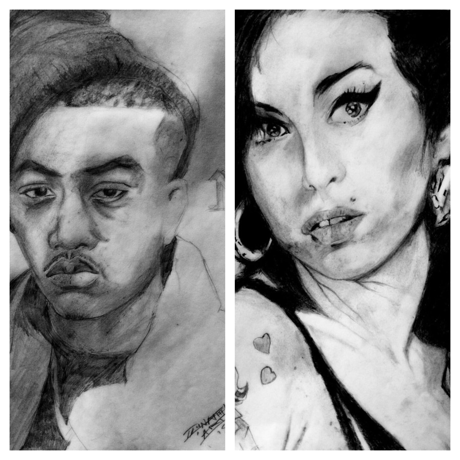 Happy bday to Nas and Amywinehouse 