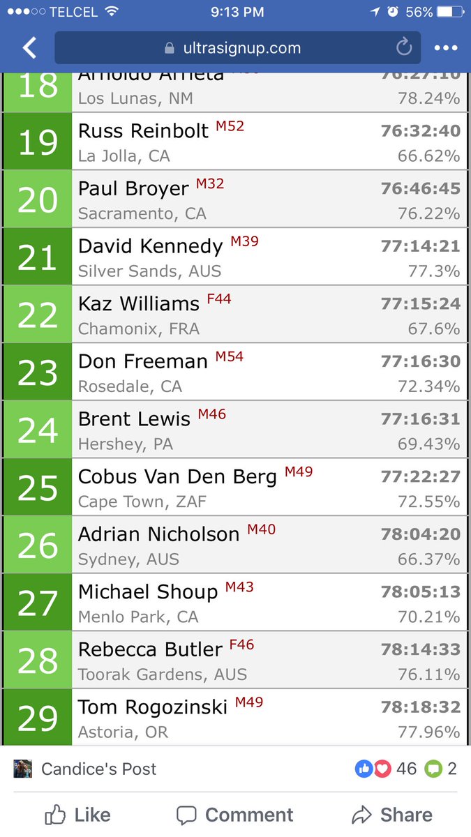 serchavez's tweet photo. congratulations to @DonFreemanTRN of @WeAreNation who finished 23rd overall at @runcandice #tahoe200m race #RunMas @Kokis69 @TRU_Runners https://t.co/6IZC65UqLr
