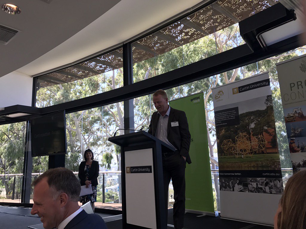 Great to see so many of the WA innovation ecosystem at the #curtininnovation awards. <a href="/RohanMcD/">Rohan</a> vale @ConradCris