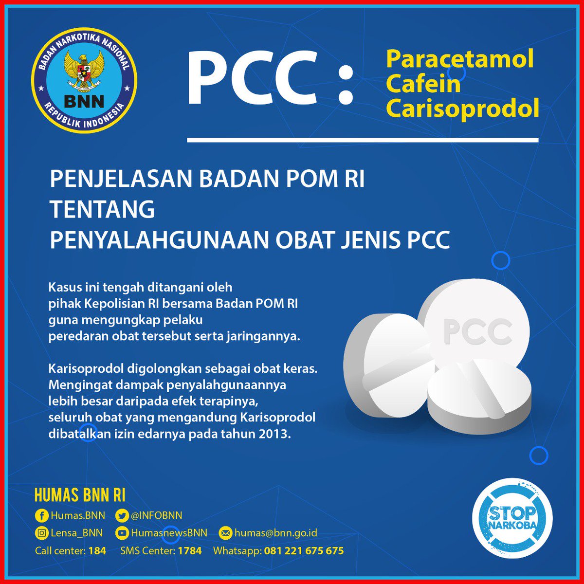 Waspadai obat terlarang PCC