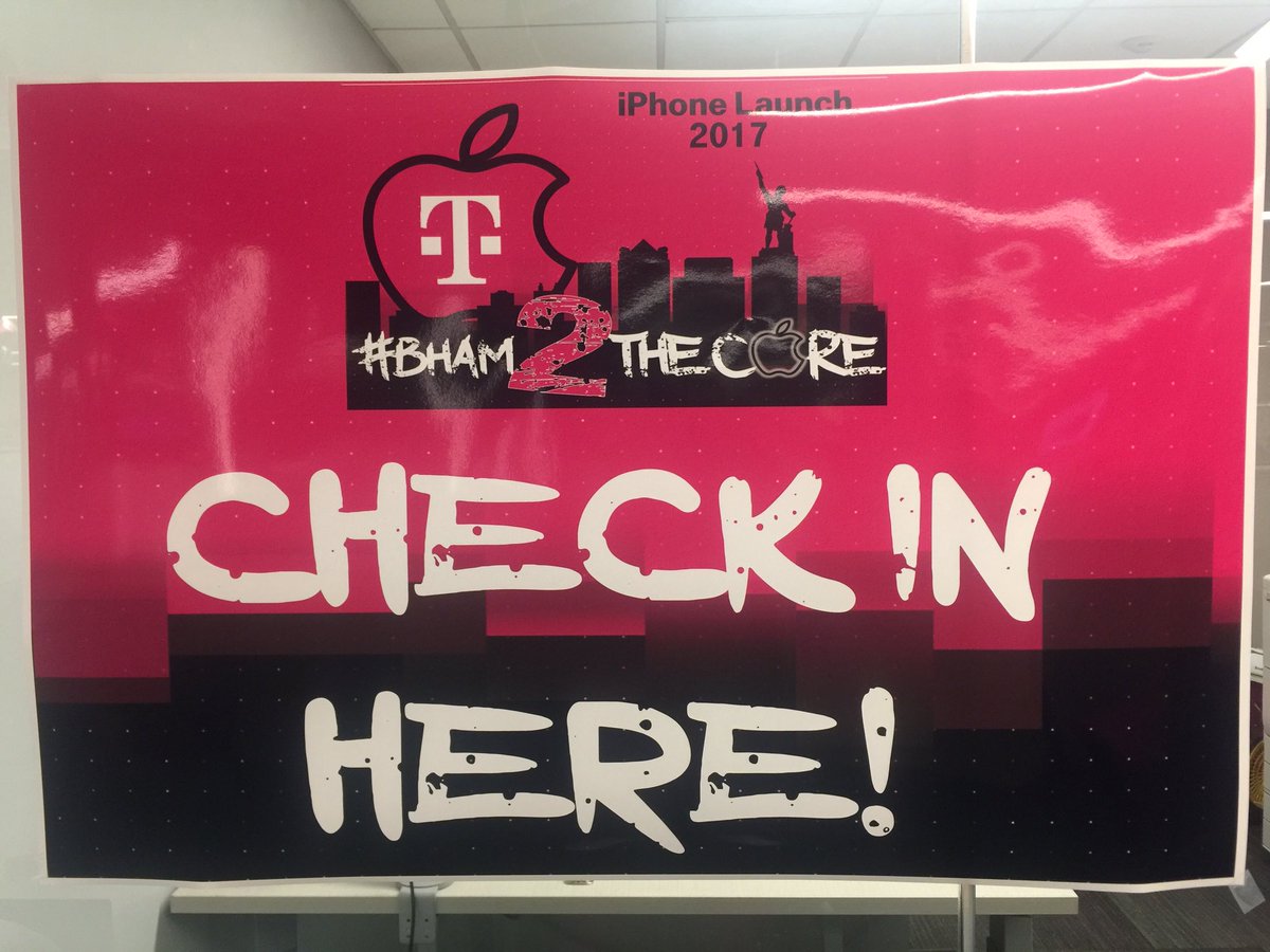 EMowjee's tweet photo. Bham prepping for a great IPhone 8 bash!#Bham2TheCore @m_wan4life @CallieField  @dreddy7_dt https://t.co/AElV7ClKnX