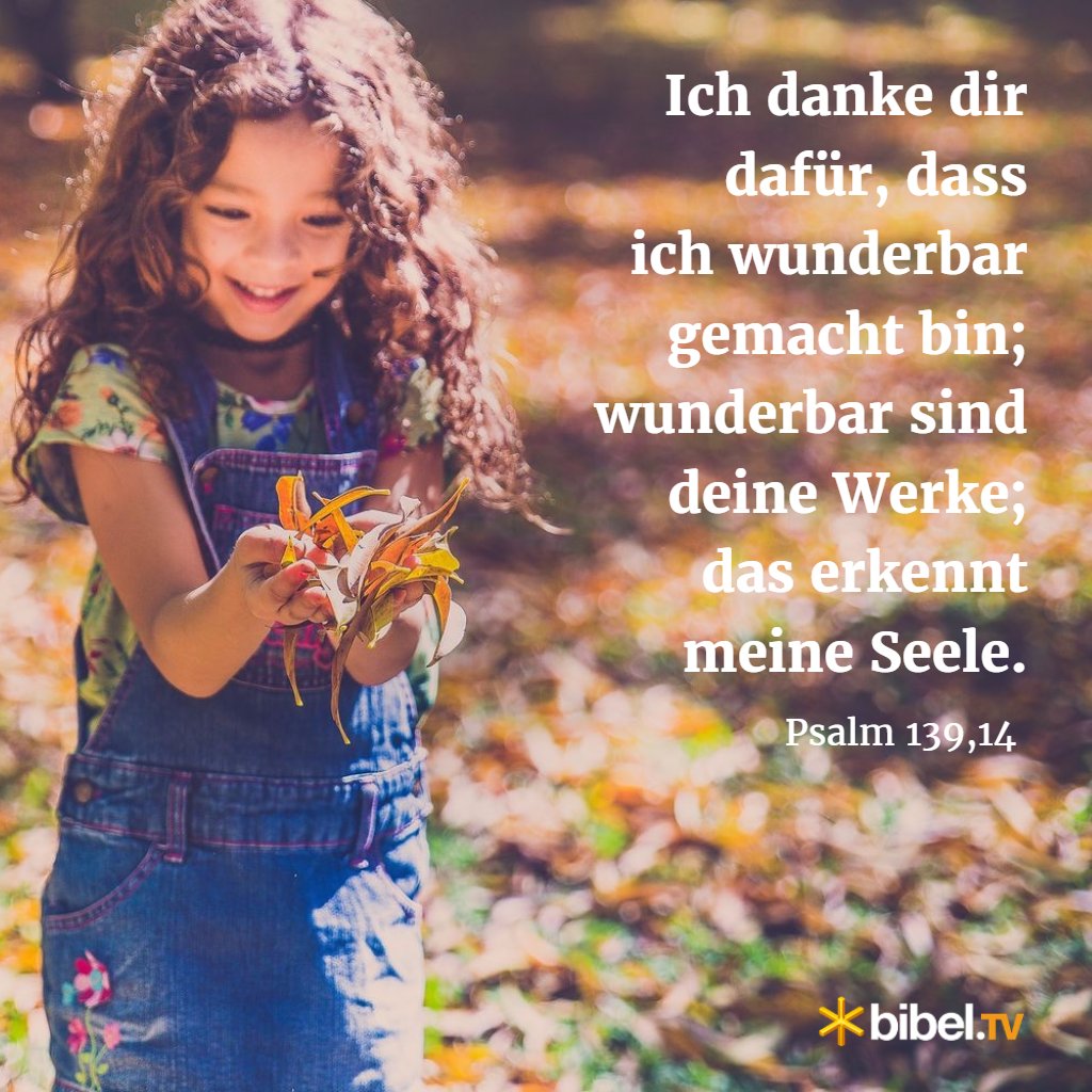 Bibel Tv En Twitter Ich Danke Dir Dafur Dass Ich Wunderbar Gemacht Bin Wunderbar Sind Deine Werke Das Erkennt Meine Seele Psalm 139 14 esvers Votd T Co Qpzzbra1oh