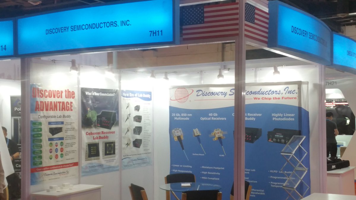 DiscoverySemi's tweet photo. In #NewDelhi for @PHOTONICSWORLD #India! Come visit us in the #USA Pavilion, booth # 7H11 @ Pragati Maidan! #InGaAs #LabBuddy #PAM4 #40G https://t.co/phMDf6e6IX