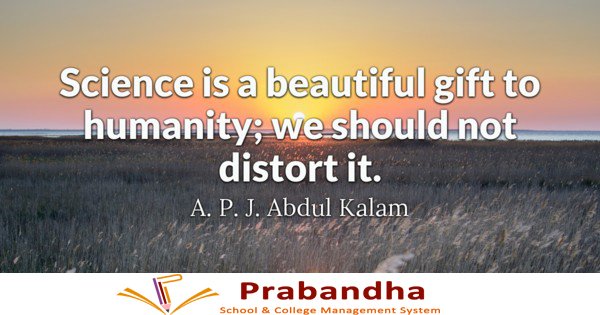 MyPrabandha's tweet photo. science is a beautiful gift to humanity: we should not distort it.
#myprabandha #schoolmanagementapp #schoolmanagementsystem https://t.co/Wbs5BT08SS