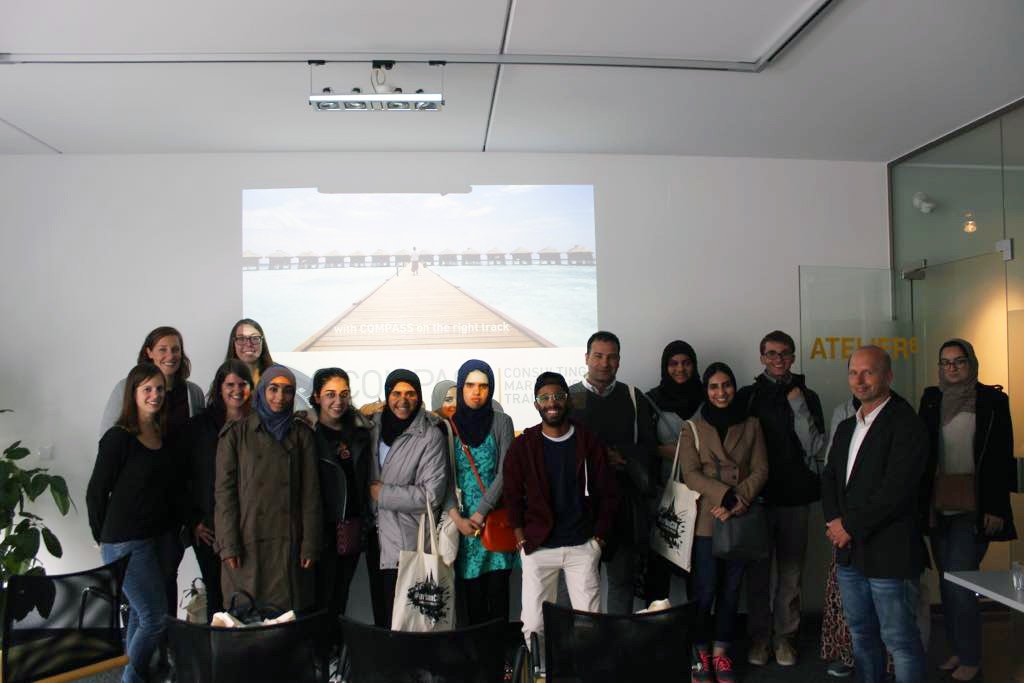 A visit from Omani students with interesting discussion about sustainable tourism - it was a pleasure having you here. #Oman in #Cologne
