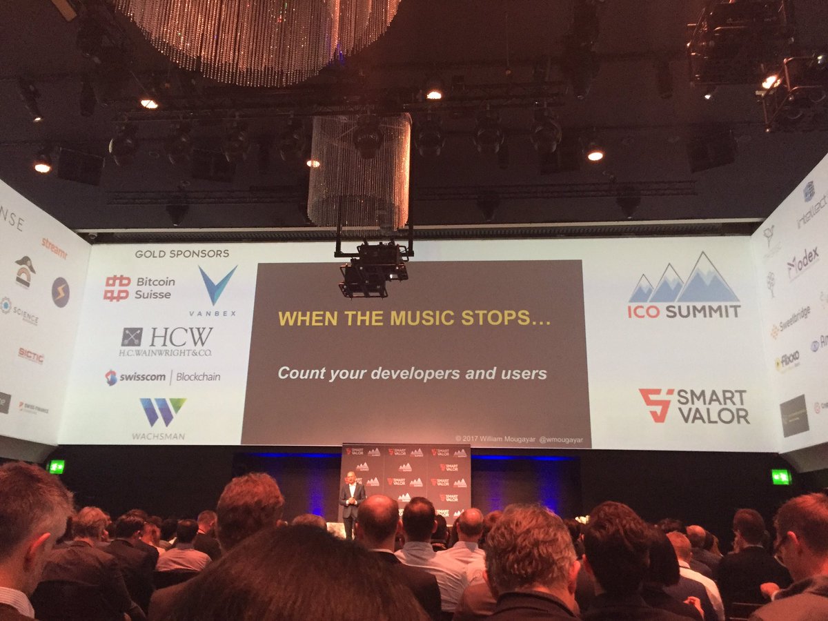 MehdiAmari's tweet photo. ICO when the music stops, count your users. #ICOSummit @wmougayar https://t.co/oz7DiEVnyj