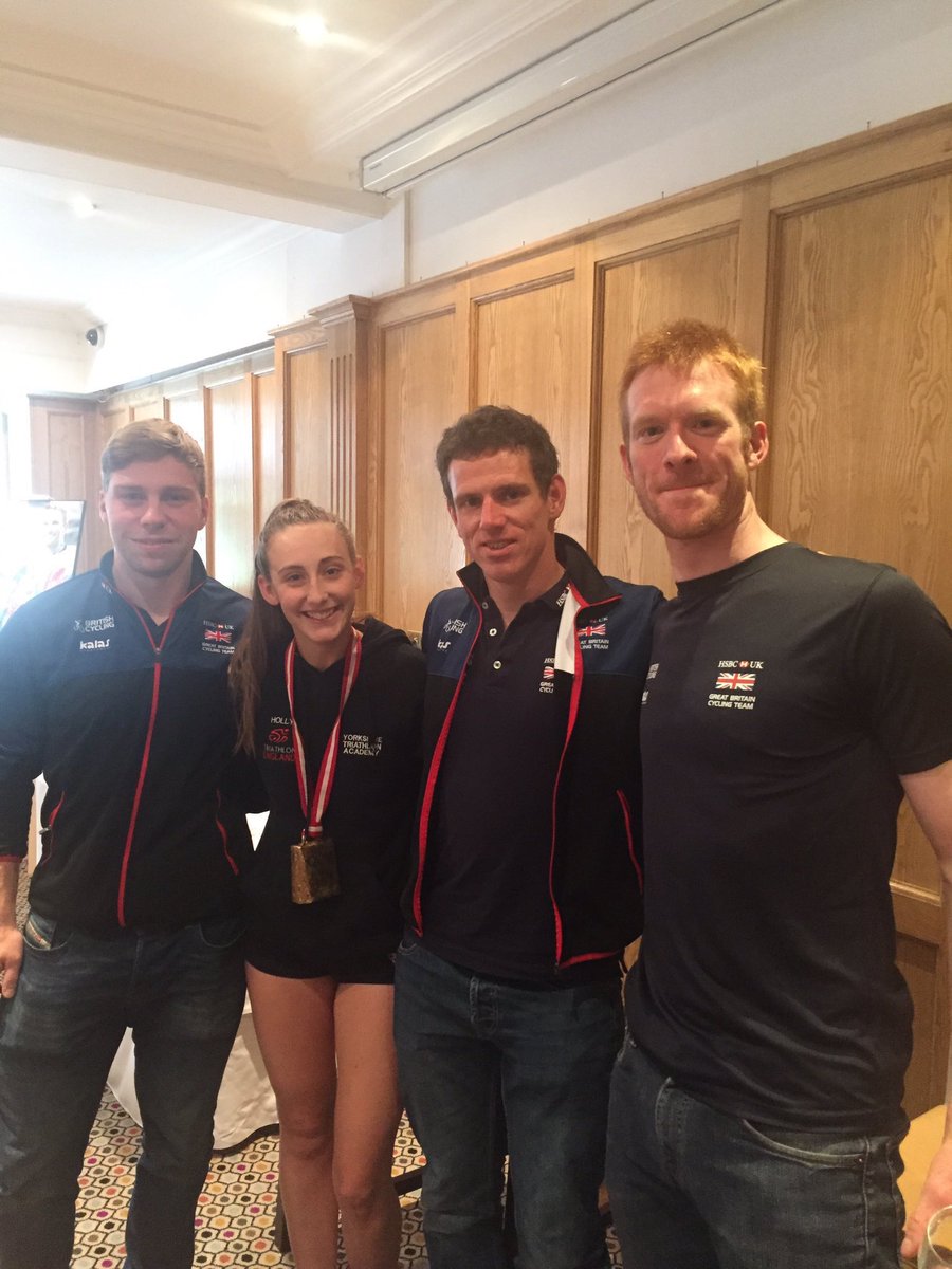 Always good to see Rio pair  <a href="/a_duggleby/">Adam Duggleby MBE</a> &amp; @kiwistevebate supporting at events.  No <a href="/Ed_Clancy/">Ed Clancy OBE</a> though. He's riding a fat bike somewhere.