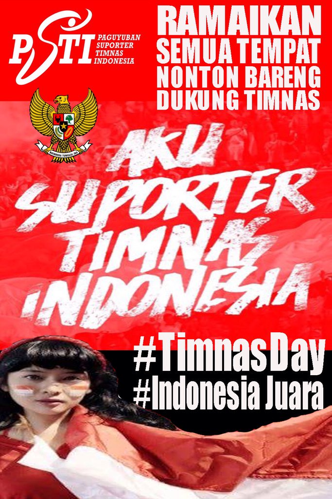 guyubsuporterID's tweet photo. #TimnasDay Dukung Timnas berjuang di Semifinal piala AFF U18 vs Thailand. Ramaikan semua tempat Nobar @jokowi https://t.co/MHQ8p3qJZm