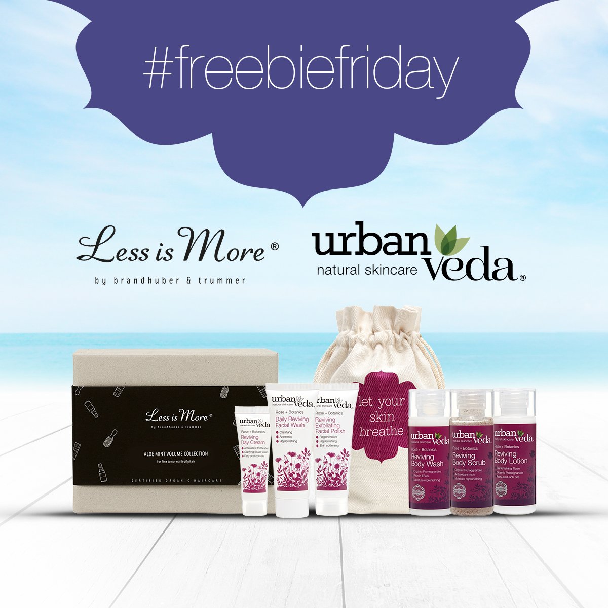 LessisMoreNews's tweet image. To #win our Aloe Mint travel set and the Reviving Collection from @urbanvedamake sure to FLW both pages, and RT this post! #freebiefriday
