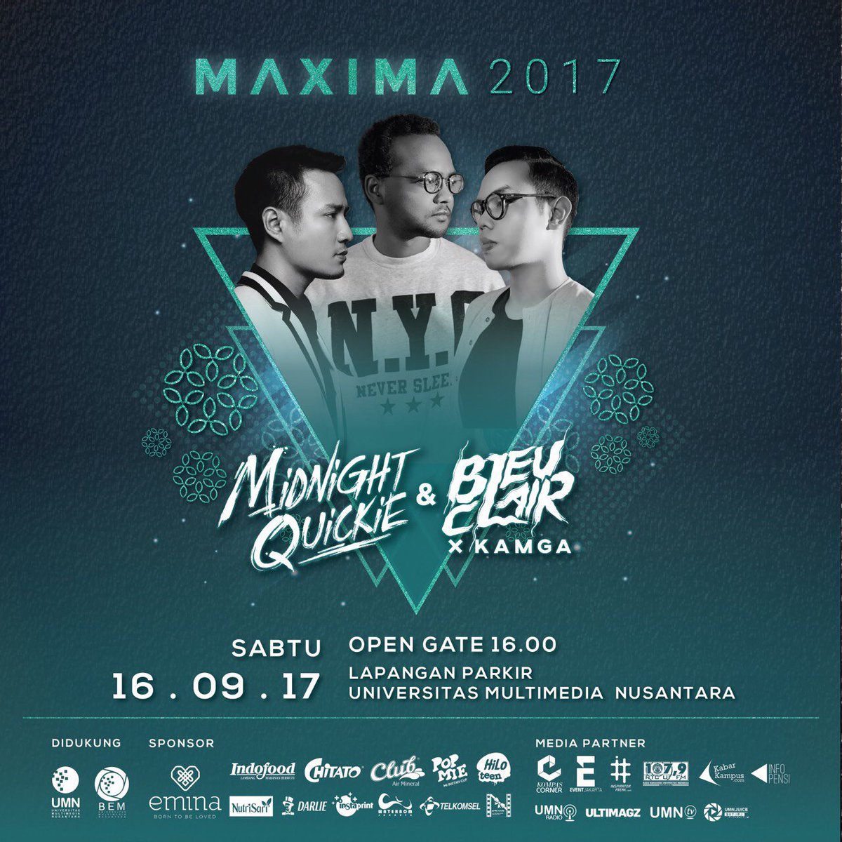 Jangan lupa datang ke <a href="/MaximaUMN/">MAXIMA UMN 2017</a>  di Lapang Parkir UMN mulai dari jam 16.00! Pake KTM ya ;)