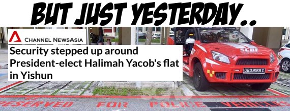 SGAG_SG's tweet photo. Yishun forever making the headlines! MAKE YISHUN GREAT AGAIN! #PresidentHalimah #Yishun https://t.co/RPhl1lqYVM