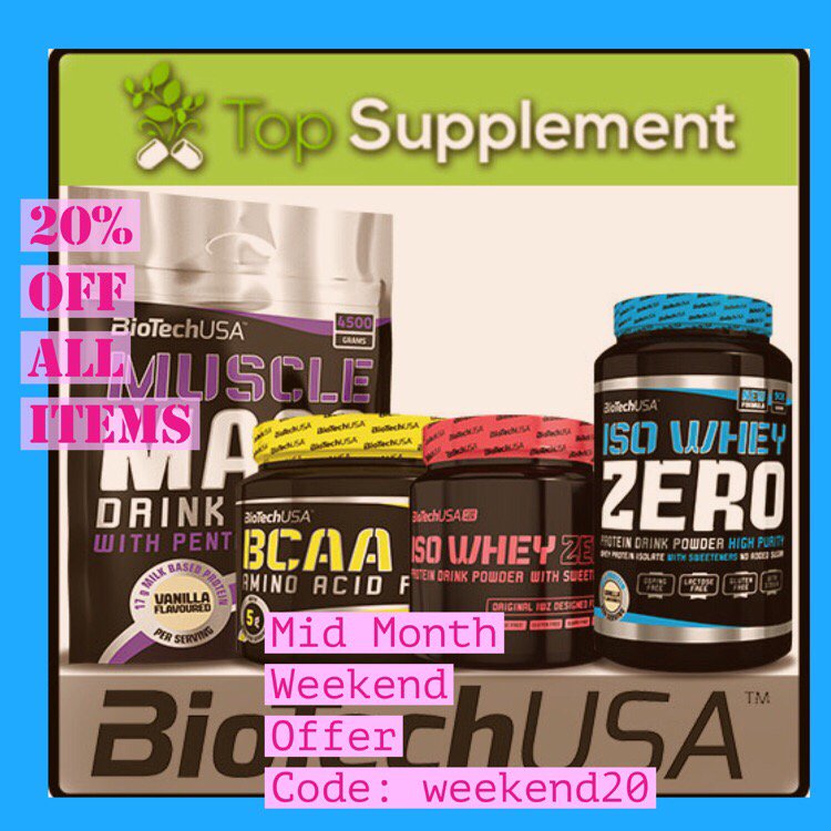 💥20% OFF from basket total. Stock up your supplements this weekend. 💥 — 💥20% OFF from ... eepurl.com/c2F94b