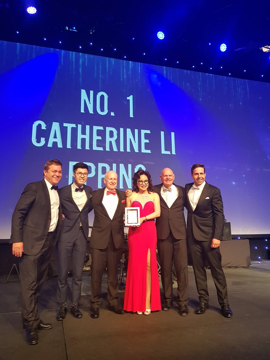 RayWhiteEpping's tweet photo. Our lovely Principal, Catherine Li winning No.1 Sydney Metro Principal 
- #RayWhite #AwardsNight #RayWhiteAwardsnight #RealEstate https://t.co/Kn1ld0wDTR