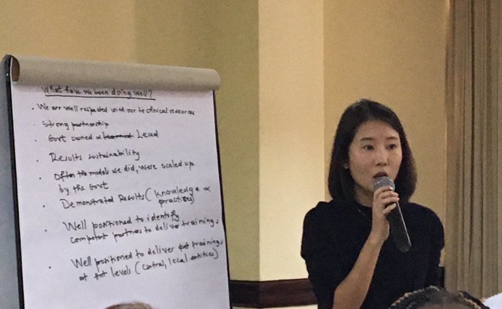 unicefrw's tweet photo. CP officer @youngjoolee_ presents #CapacityDevelopment strategies #unicef #StrategicMomentofReflection mtg #NewCPD w/ @TedMaly https://t.co/W0swTIEbei