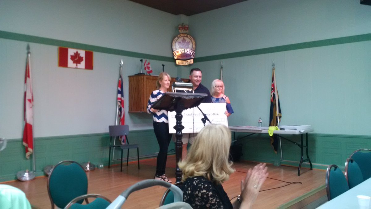 Cheque presentations are going on now. $900 fr Benson BBQ. @LiveUnitedSDG @davidmurph55 https://t.co/FqfPOZktRj