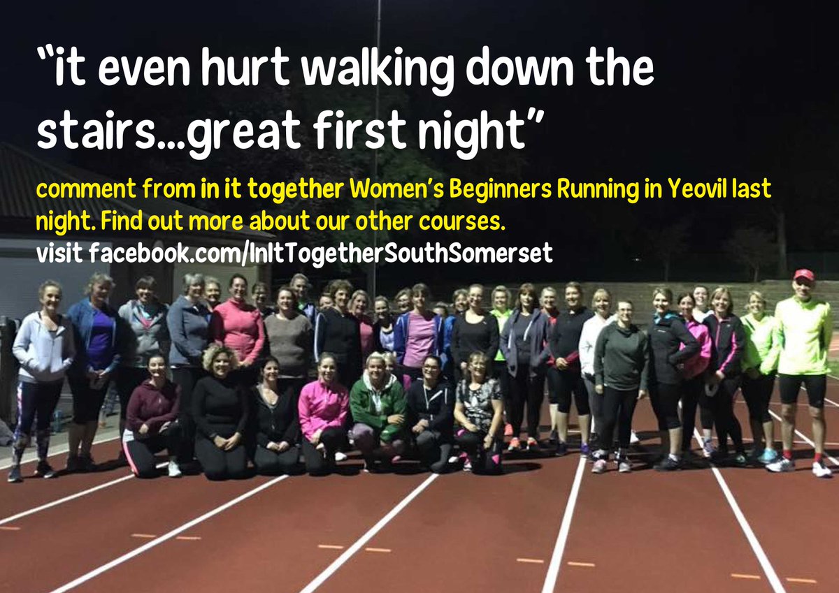 Great first session in #Yeovil last night. Join one of our other women's classes now! #thisgirlcan. facebook.com/InItTogetherSo…