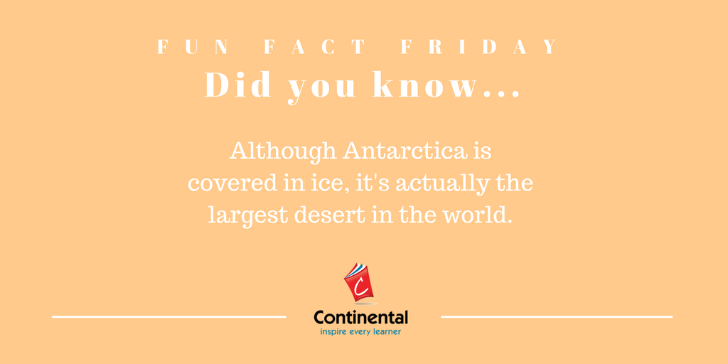 ContinentalEdu's tweet photo. Who knew?! #FunFactFriday #Friday #FriYAY #F3 #ReadingforComprehension https://t.co/3NLDBs6wSy