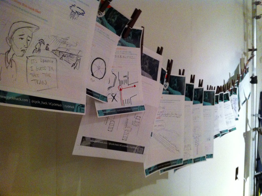 cyclehack_tokyo's tweet image. Many ideas at CycleHack Tokyo.