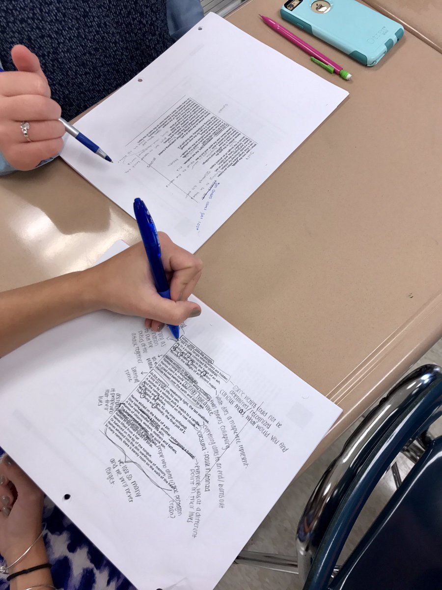 rdecesare's tweet photo. English 10E rocking the annotations! Billy Collins' "The Names" #closereading #weremember9/11 https://t.co/caMkKa7bCL
