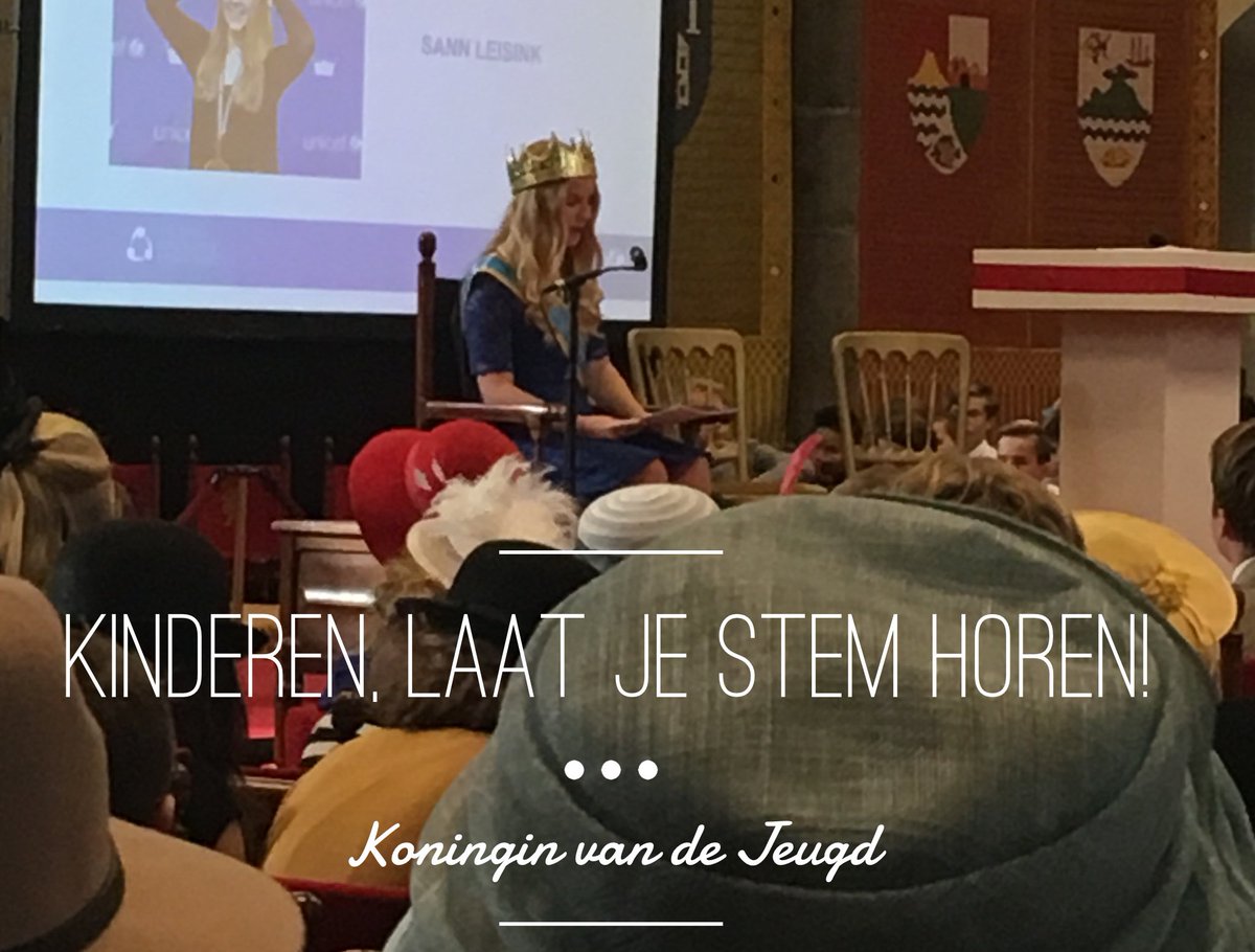 Oproep voor jongerenparticipatie bij #kleineprinsjesdag door de Koningin van de Jeugd <a href="/UNICEFnl/">UNICEF Nederland</a>