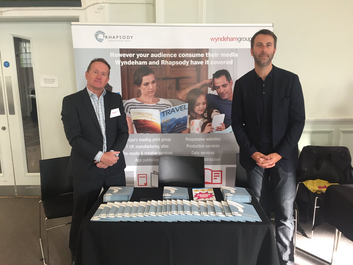 WalsteadUK's tweet photo. We're all set up @MagazineFest with sister company @Rhapsody_Media, ready for a great day of #magazine publishing discussions. #MagazineFest https://t.co/Lx2muNScP3
