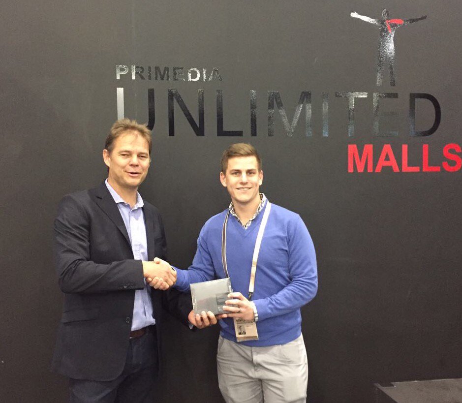 PUMalls's tweet photo. We have a winner! Miko Barkhuysen won himself our grand prize, an Apple TV from our Smart Track competition! Congrats Miko #SACSCCongress https://t.co/uywdsPivpC