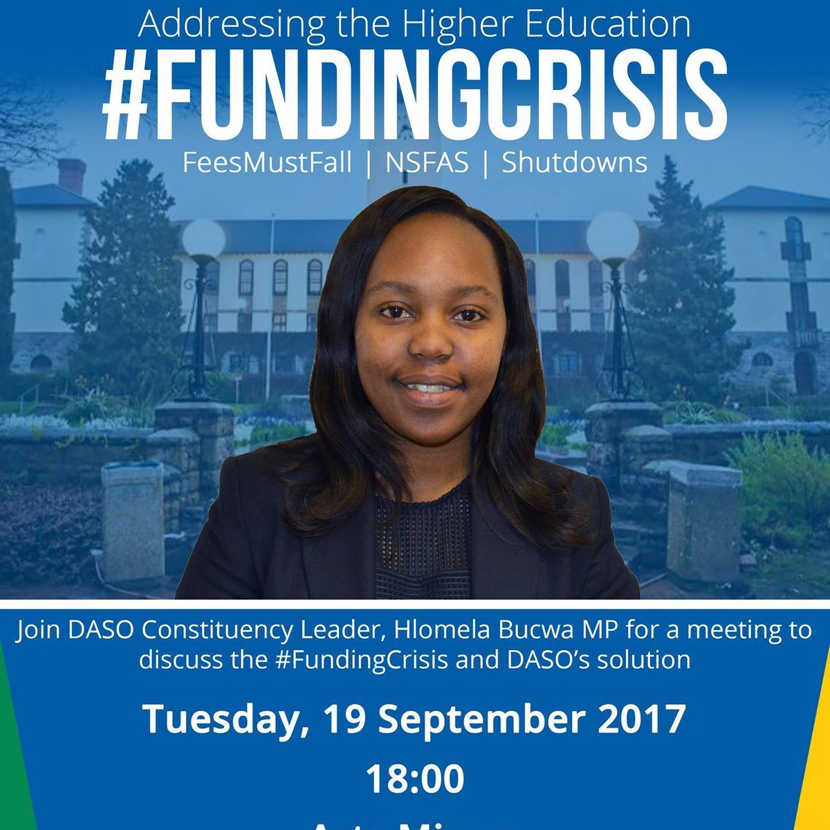 As Rhodes University EFFSC we reject this talk as it is disrespect to fellow students who have been arrested, and excluded because of #FMF.