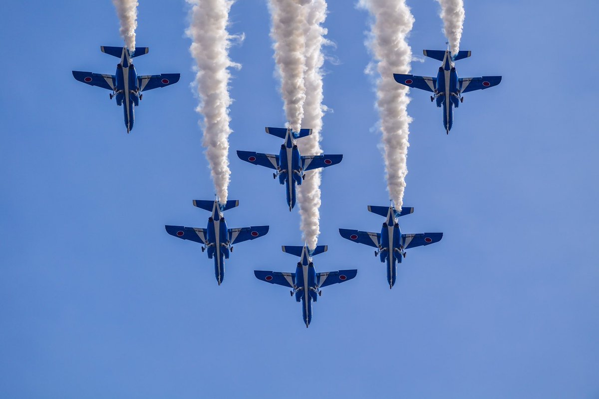 みちすけ Team湿度 八王子ブルー 八王子市政100周年の予行でブルーインパルスがやってきました カッコイイ D5 Af S Nikkor 600mm F 4g Ed Vr ブルーインパルス 八王子 八王子市市制100周年 自衛隊 航空自衛隊 T Co Rokwwicj1b
