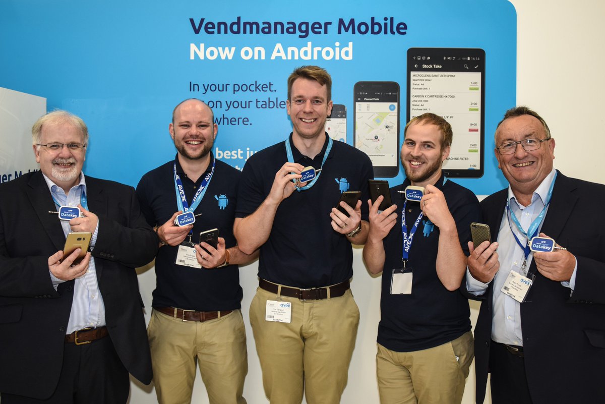Here is the <a href="/SBSoftwareUK/">SB Software</a> team at <a href="/AVEXintl/">AVEX Exhibition</a> proudly showing off our new DataKey device. Contact us to find out more! #vending #avex2017
