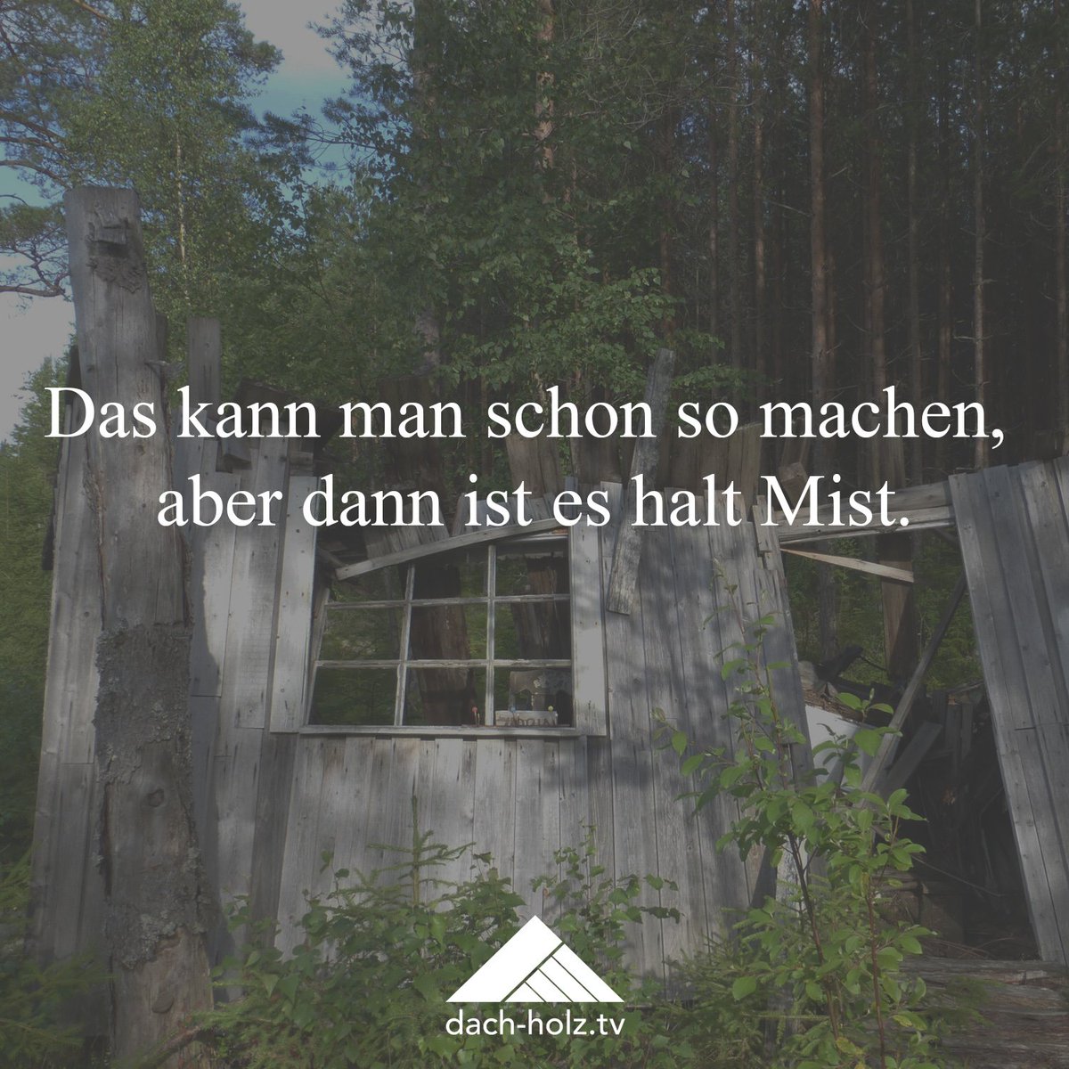 dach_holz_tv's tweet photo. Das muss halt mal gesagt werden! #dachholztv #werkstattspruch #handwerkerhumor https://t.co/6QjMOwZMyQ