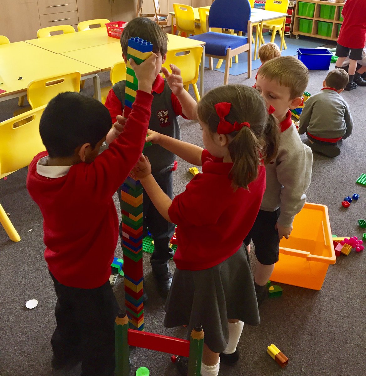 giffnockprimary's tweet photo. It's been a busy #mathsweek in Primary 1B exploring, counting and having lots of fun! #mathswest #mathsscot #engagefored @JohnSwinney https://t.co/pdjZJW056d