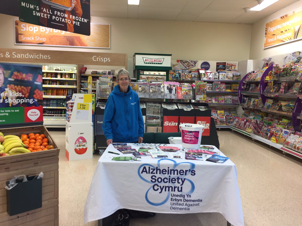 StankovicJones's tweet photo. Join us @TescoChepstow to unite against dementia and raise lots of pounds! @AlzSocCymru 🌟🌟 https://t.co/pptJilGfTS