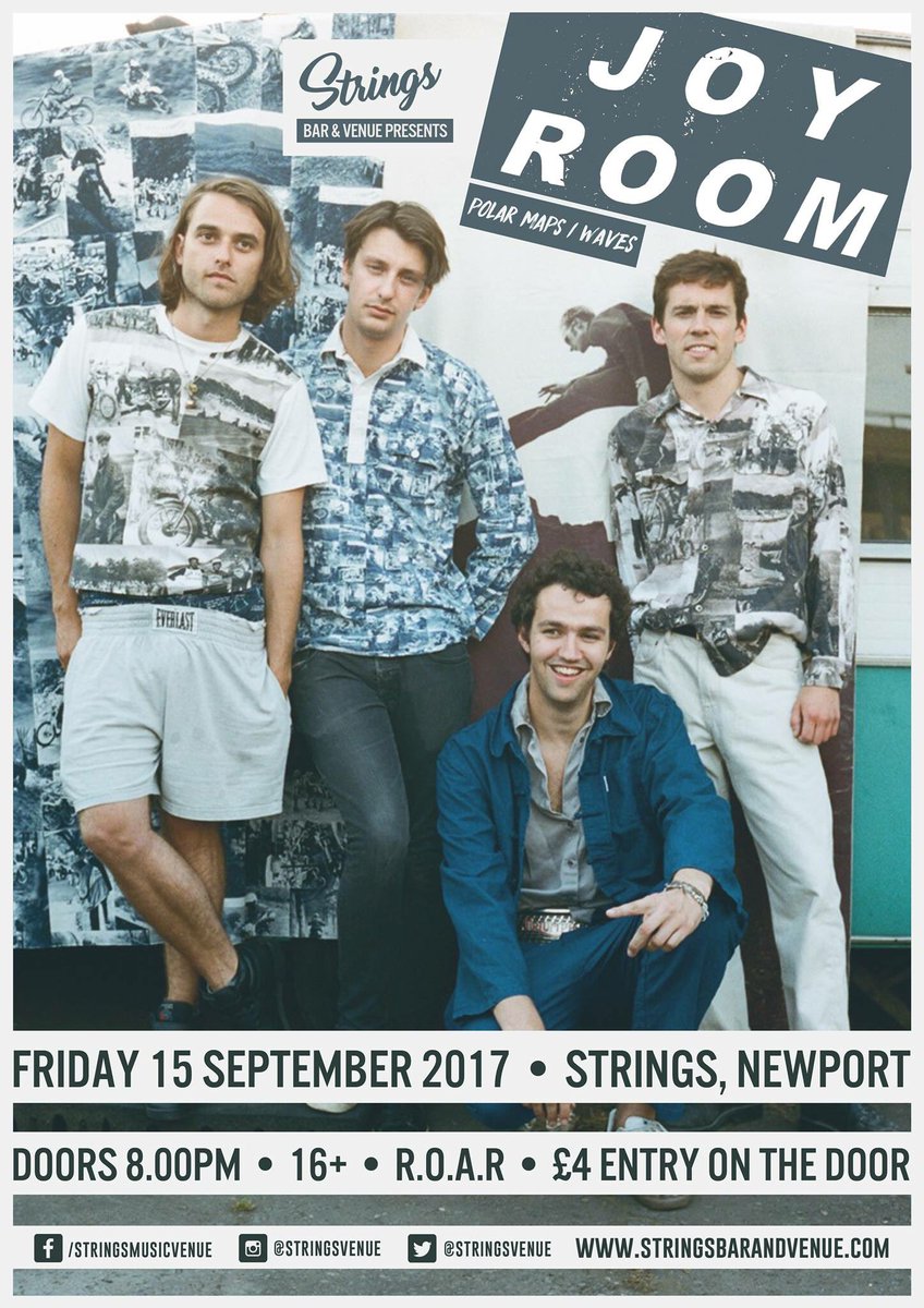 Tonight is <a href="/joyroommusic/">Joy Room</a> <a href="/PolarMaps/">Polar Maps</a> &amp; <a href="/Waves_UK/">W A V E S</a> !! 8pm, 16+, £4 on the door and some sweet £2 drink deals!