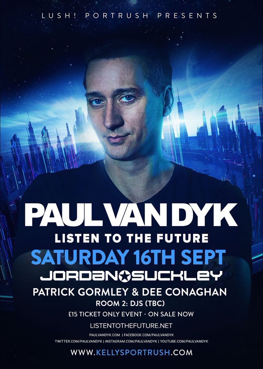 Kellys Portrush (@kellys_portrush) on Twitter photo One more sleep <a href="/PAULVANDYK/">Paul van Dyk</a> <a href="/jordansuckley/">Jordan Suckley</a> <a href="/Paddygormley/">Patrick gormley</a> <a href="/Deeconaghan/">Dee Conaghan</a> #Nitf #trancefamily #irishtrancefamily One more sleep <a href="/PAULVANDYK/">Paul van Dyk</a> <a href="/jordansuckley/">Jordan Suckley</a> <a href="/Paddygormley/">Patrick gormley</a> <a href="/Deeconaghan/">Dee Conaghan</a> #Nitf #trancefamily #irishtrancefamily