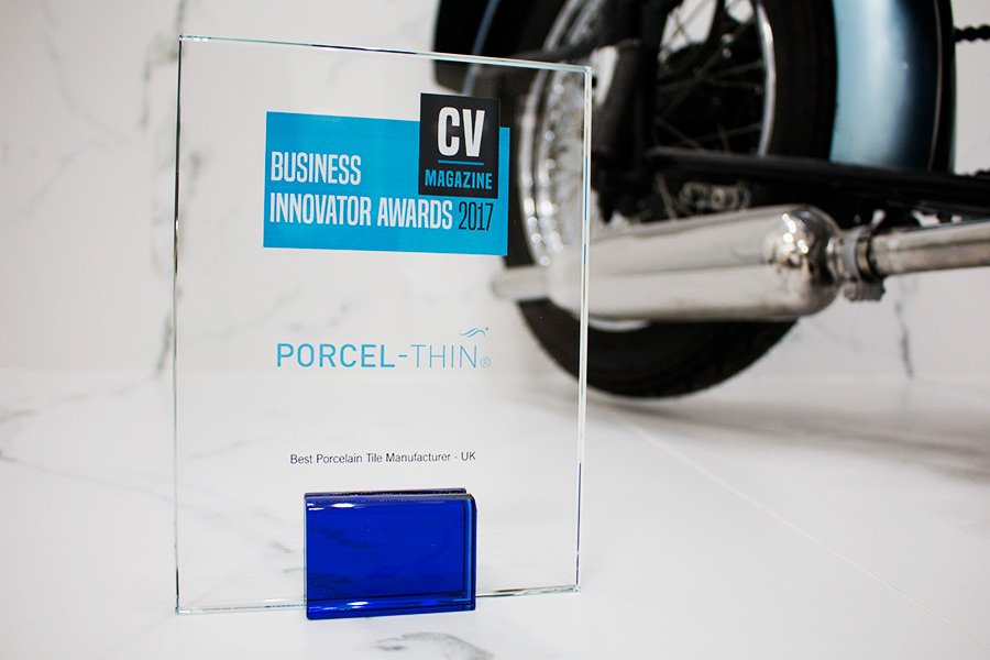 ShowerAdvisor's tweet image. Congratulations @ThePorcelThin on your @Corp_Vision award - "Best Porcelain Tile Manufacturer UK" 2017 #PorcelainTiles