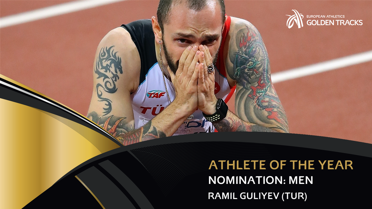 EuroAthletics's tweet photo. RT to vote for Ramil Guliyev as your male European Athlete of the Year!

Guliyev claimed the world 200m title in London in 20.09. https://t.co/yGgTtcXIO2