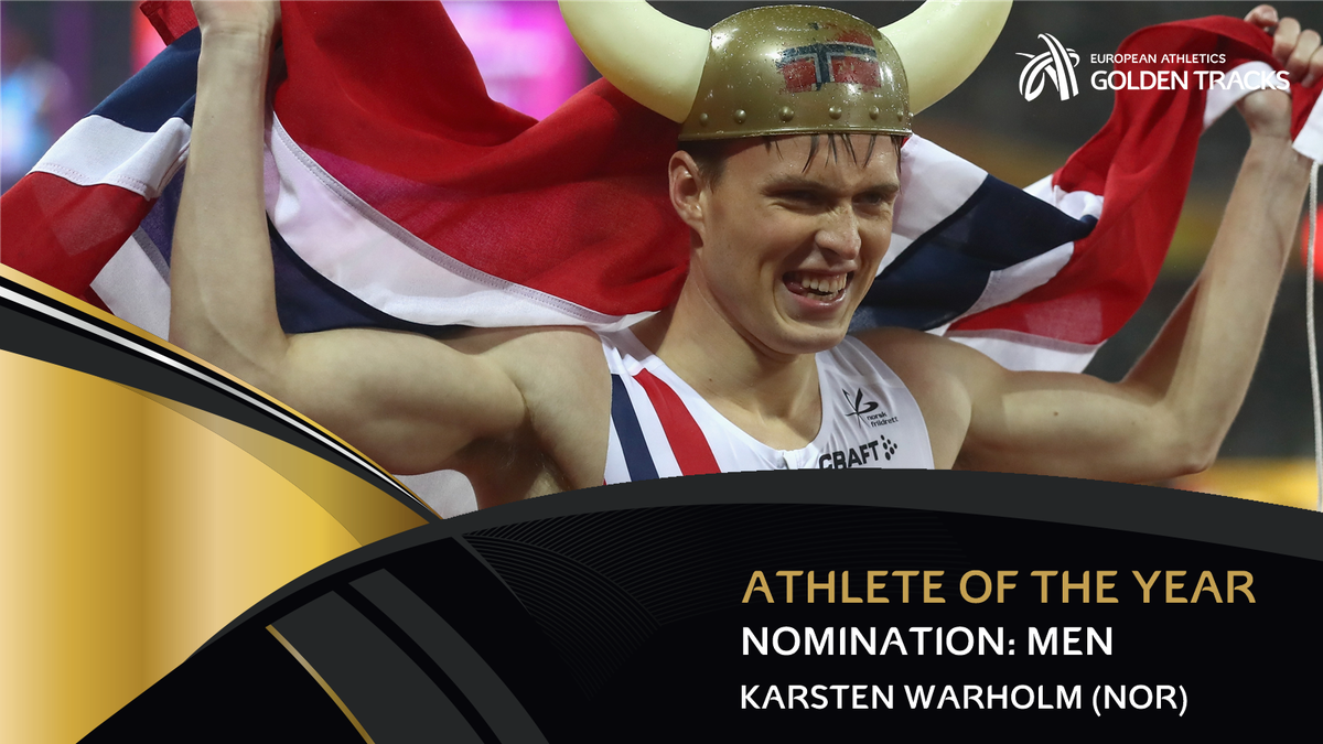 RT to vote for Karsten Warholm as your male European Athlete of the Year!

Warholm claimed 400mH gold at the World Championships in 48.35.