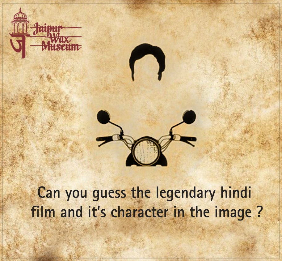 jaipurwaxmuseum's tweet image. Guess the film, which continues to inspire generations of new movie makers &amp;amp; actors.
#JaipurWaxMuseum #GuessTheNames #Fun #Contest #Pinkcity