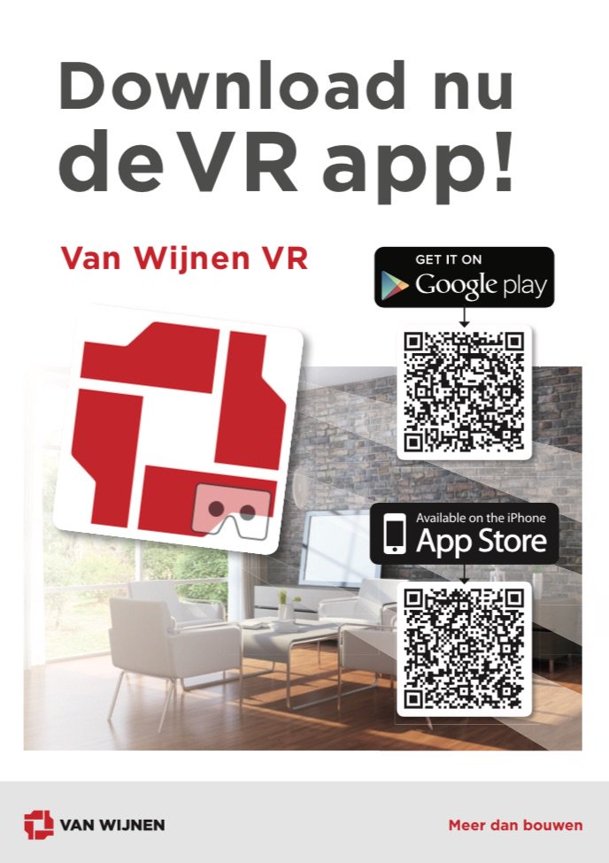 Heeft u de 'Van Wijnen VR' app al gedownload? Hierin staat een greep uit onze projecten in 360 graden! #VR #VanWijnen
