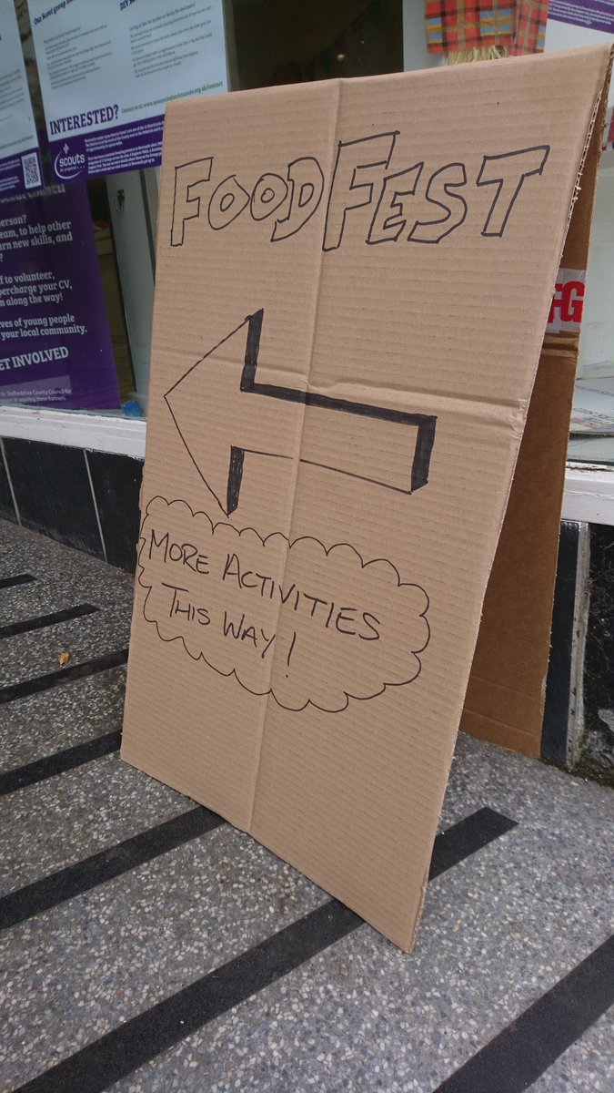 It's all happening! @FoodFestNS @NewVicBorderlin <a href="/wavemakerstoke/">Wavemaker Stoke</a> <a href="/ladybirdsu/">Su Hurrell</a>