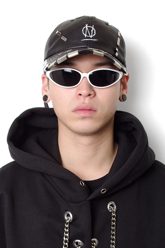 99%IS MY WAY キャッツアイ サングラス 白 黒 CLASSIC CAT'S EYE SUNGLASS BLACK × SMOKE/クラシックキャッツアイ