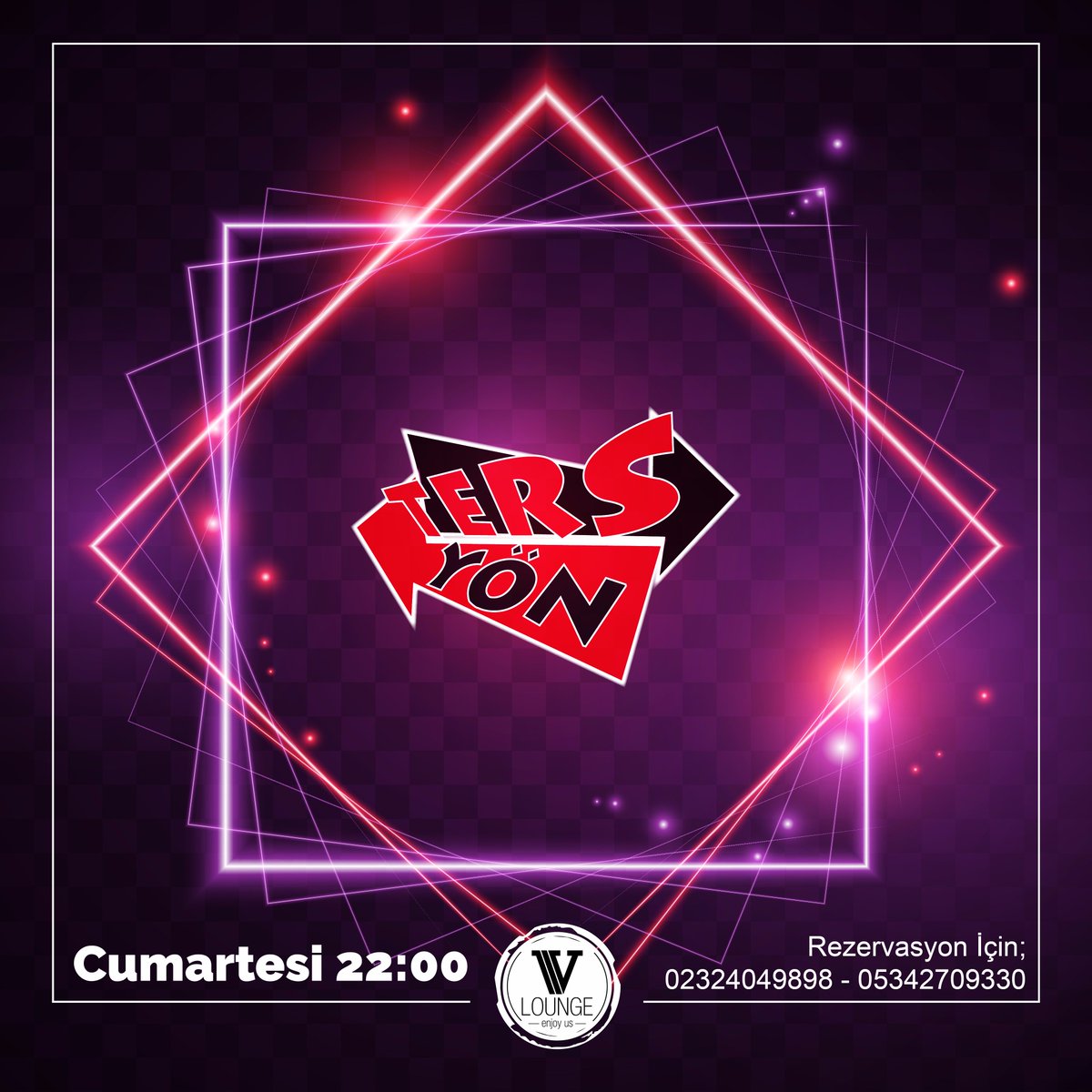Cumartesi saat 22:00'da Ters Yön V Lounge'da sizlerle. Eğlenceyi kaçırmayın! #vloungeizmir #goodtime #goodmusic #followus #goodfood #kordon
